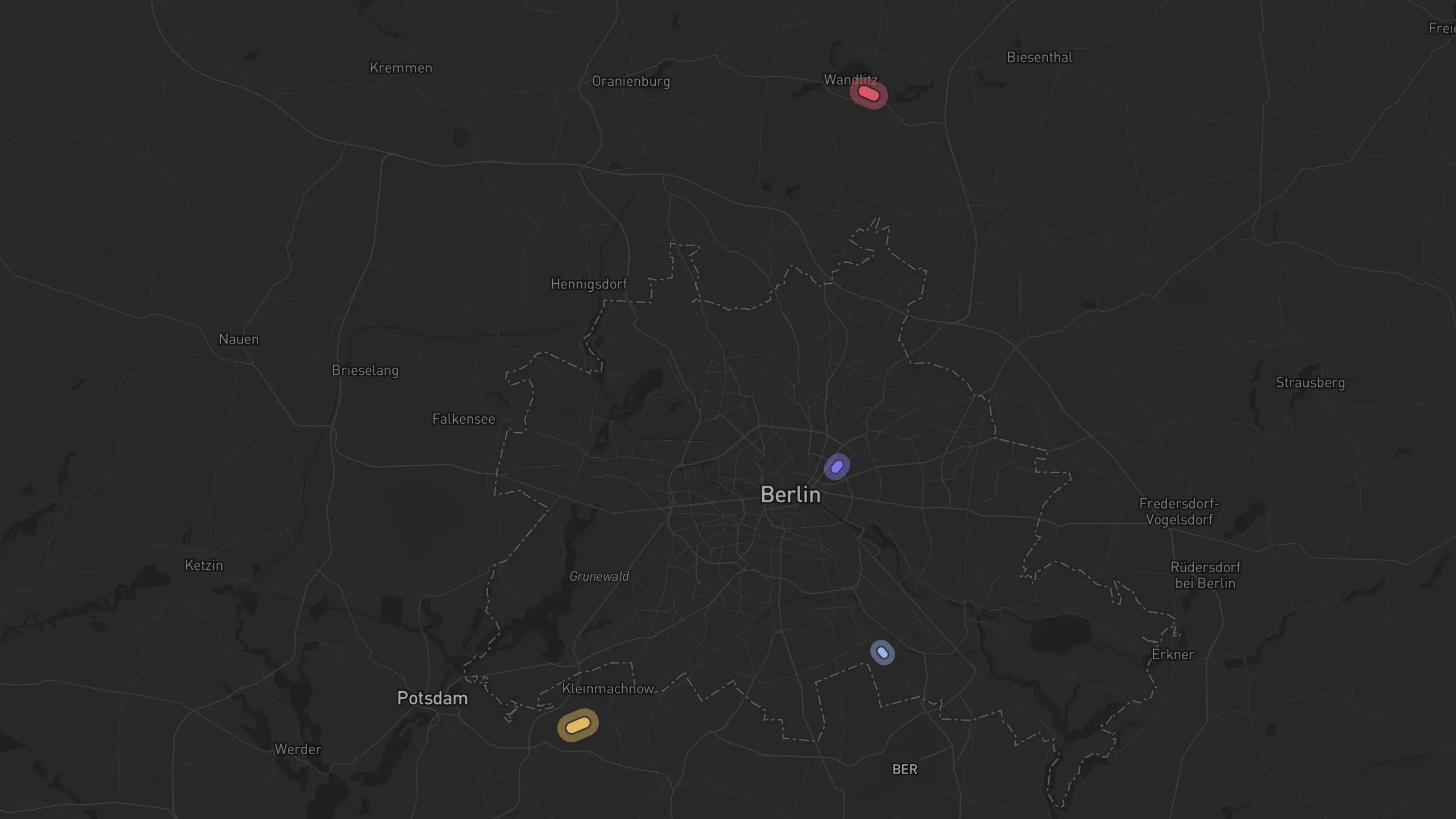 Map of street alignments in Berlin