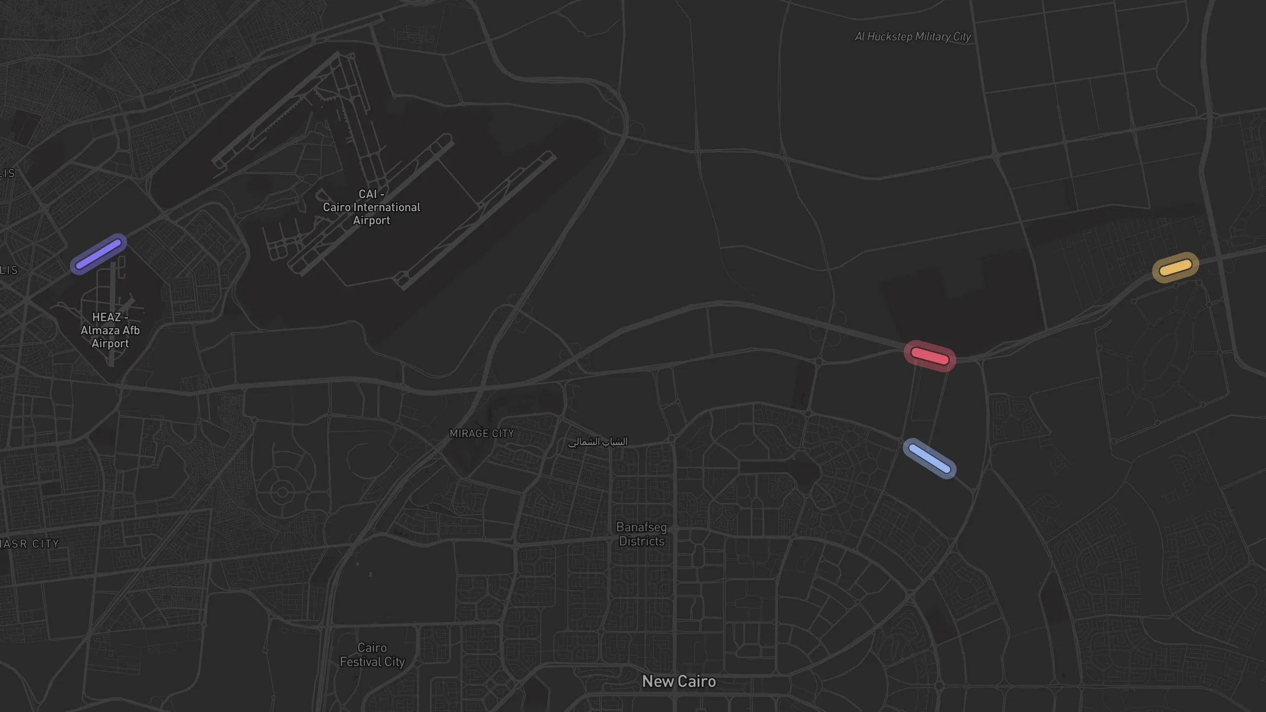 Map of street alignments in Cairo