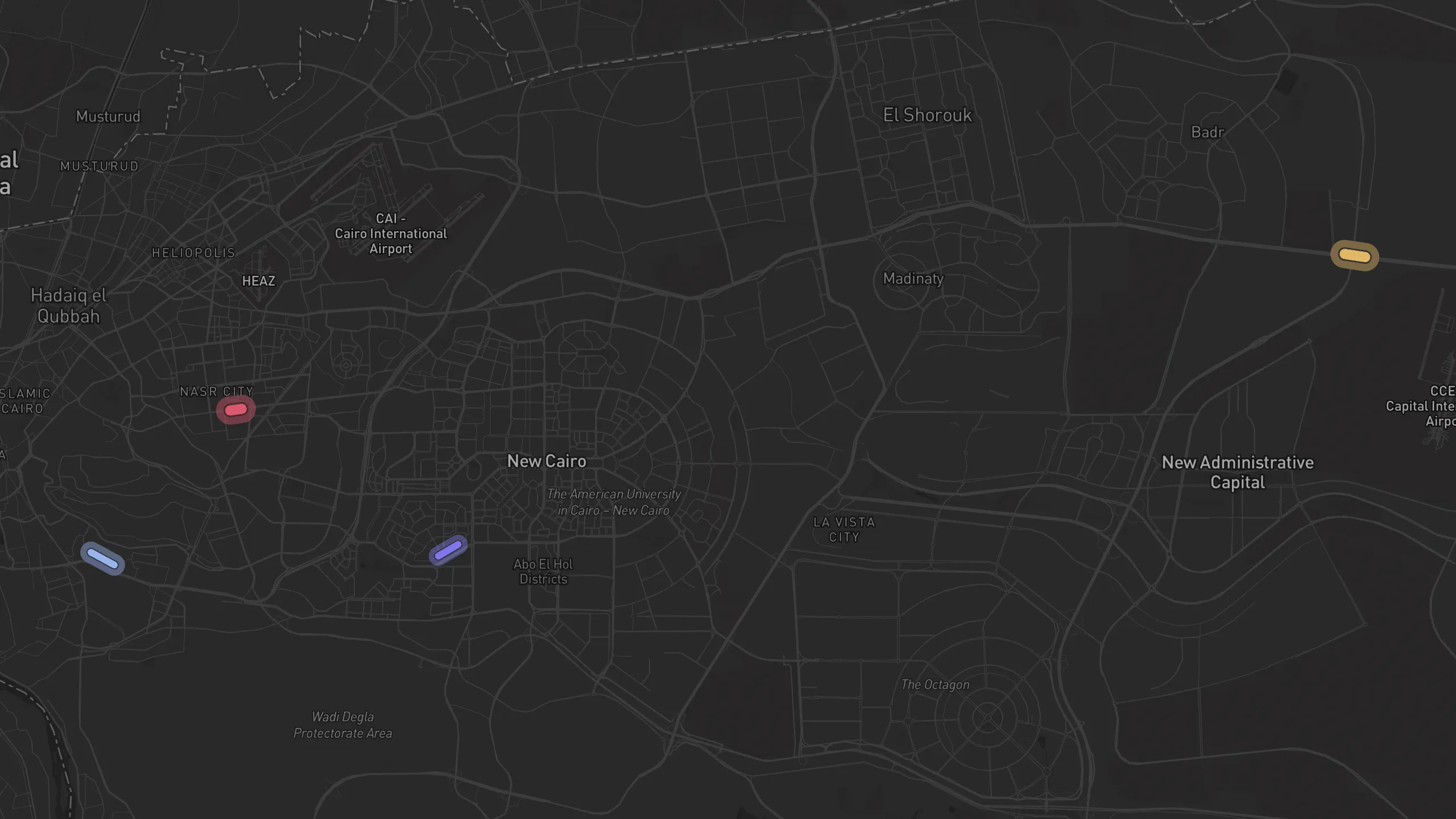 Map of street alignments in Cairo