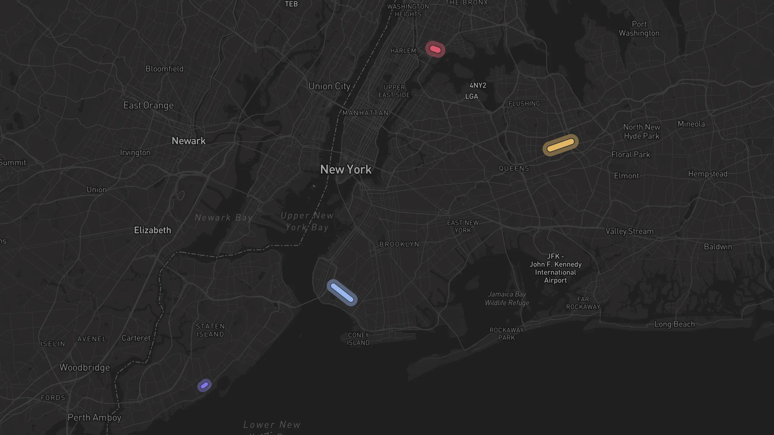 Map of street alignments in New York