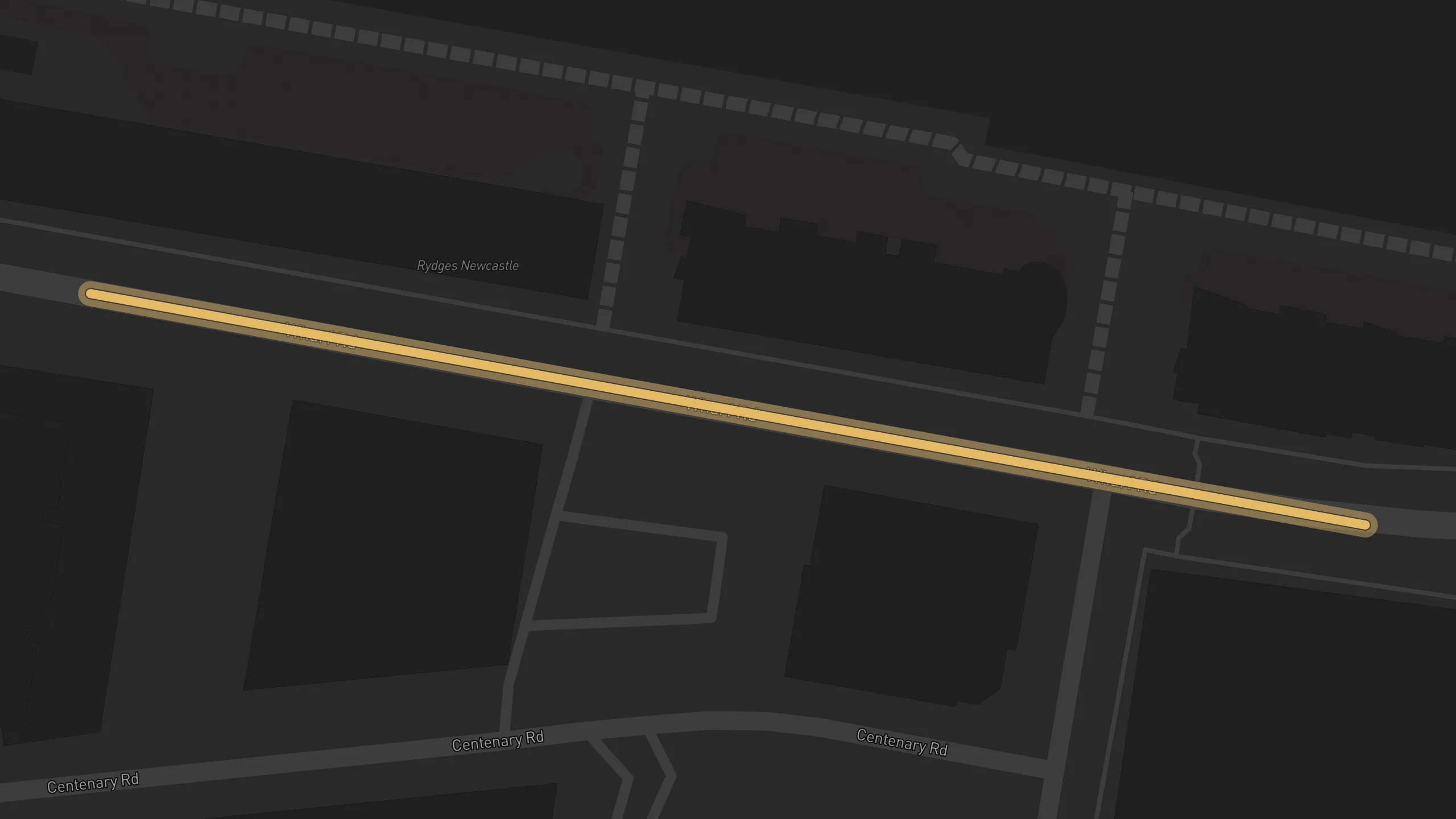 Map of street alignments in Newcastle